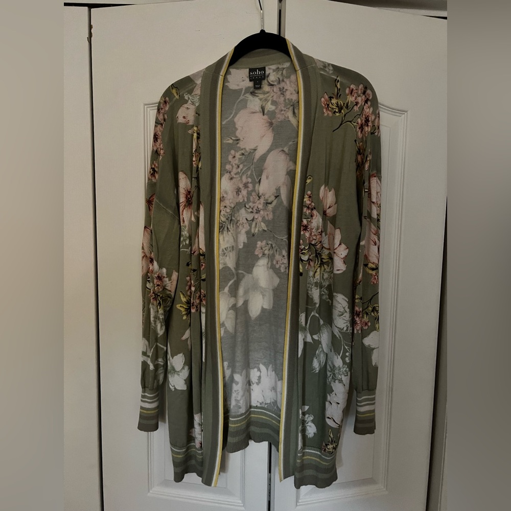Printed cardigan